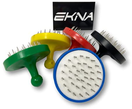 EKNA Shisha Lochstecher Set - Shisha Zubehör - Shisha Alufolie Stecher 5 Farben zum Shisha Löcher machen + EKNA Sticker (5er-Set)