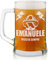 Maverton Boccale per la Birra in vetro con personalizzazione - capienza 500 ml - H12 cm x Ø8,5 cm - ottima idea regalo per le feste perfetto per ogni uomo amante della buona Birra - dissetante
