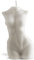 nudu - Body Kerze - Deko Kerze aus natürlichem Bienenwachs - Sojawachs - Handmade - decoration - nachhaltig - Woman/Guy - Herra 79g - Weiß/Creme