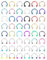 YADOCA 48Pcs 16G Edelstahl Hufeisen Nase Septum Ringe Piercing Schmuck Knorpel Helix Tragus Ohrring Hoop Augenbraue Lip Hoop Retainer für Frauen Männer 8mm 10mm