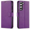 NWNK13 For Samsung Galaxy S21 5G Case Leather Wallet Book Flip Stand View Phone Cover with Card Holder Slots Compatible with Galaxy S21 (Purple)