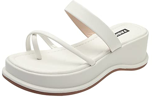 Ciabatte con Zeppa Donna Estive Comode Mare Casa Piscina Tacco Alto e Plateau Pantofole Estive Casa Piscina Ciabatte Ciabatte da Sposa da Sposa Pantofole Ortopediche Donna