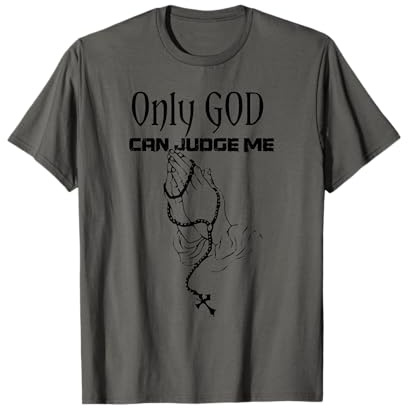T-Shirt mit Aufschrift Only God Can Judge Me T-Shirt