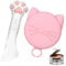 pegzherx Cover for Pets Can Food Cat Wet Food Spoon Multi-Functional Pet Can Supplies Set Cute Paw Shape for Pet Cat Dog Universal
