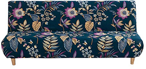 Meigeh Sofabezug ohne armlehnen 2 sitzer Armlose Sofabezüge 3 sitzer sofahusse sofauberwurf ohne armlehnen Schlafsofa Futon Schonbezug Pracht