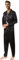 RuanMM - Ensemble de pyjama en satin pour homme, haut à manches longues et pantalon long, ensemble de pyjama soyeux, Rayures noires 2, XXL