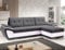 Easy4You ENZO Grau/Weiß Ecksofa L-Form Rechts 268 x 97 x 157 cm mit Schlaffunktion und Stauraum - Schlafsofa mit Bettkasten - Moderne Wohnzimmermöbel – Stoff: SORO 93 + Soft 17