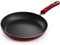 KICHLY Large Nonstick Induction Frying pan - Multipurpose All cooktop Pan for Home Kitchen or Restaurant, Scratch Resistant, Bakelite Handles (28cm, 11 inch, Red, 1 Piece)