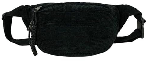 Fiorky Borsa hobo elegante da donna Borsa a tracolla in velluto a coste di capacità Borsa a tracolla a mezza luna Tracolla regolabile Borsa a tracolla elegante multifunzionale (Nero)