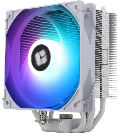 Thermalrlght AssassinX120 SE - Refroidisseur d'air ARGB blanc - 4 tuyaux de chaleur - TL-C12CW-S PWM - Ventilateur silencieux avec roulement S-FDB - Pour AMD AM4 AM5/Intel 1700/1150/1151/1200 -