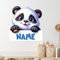 GRAZDesign Wandtattoo Panda mit Namen personalisiert, Wandaufkleber Kinderzimmer Türaufkleber Schrank Aufkleber selbstklebend - 61x57cm