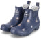 Rajn Dog Low UZW045 Damen Gummistiefelette mit Hundemotiv, Dunkelblau (Blue), Gr. 38