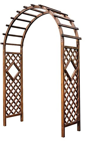 MIQXUAN Arche de Jardin Garden Arch Tonnelle de pergola en Bois, tonnelle de Jardin, Arche avec jardinières, pour diverses Plantes grimpantes, Arche de Jardin de Mariage, décoration de fête Nuptiale