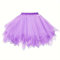 Boolavard 80er Jahre Tutu Rock für Erwachsene, mehrlagiger Tüll-Petticoat, Halloween-Tutu (DE/NL/SE/PL, Alphanumerisch, L, XL, Regular, Regular, Lila)