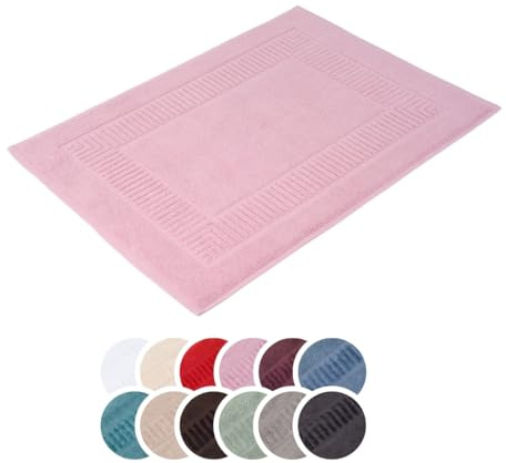 liebling Badvorleger 100% Bio Baumwolle, Serie Organic, 900 gr. / m², 50 x 70 cm, 60 Grad, GOTS-Zertifiziert, schnelltrocknend, Farbe: Altrosa