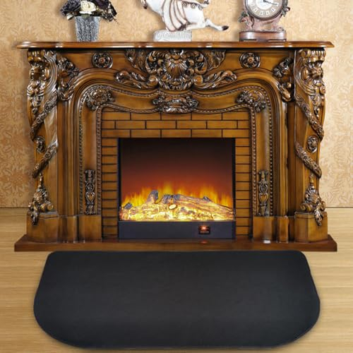 KBIBCK Tapis de cheminée Tapis Ignifuge, Tapis Ignifuge 102 x 50 cm, Tapis Ignifuge de cheminée, Tapis de Protection Incendie, Tapis Ignifuge, Tapis de cheminée Ignifuge pour cheminées dans Le poêle,