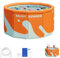 Faltbarer Swimmingpool Outdoor Keine Installation Kinder Planschbecken | Familie Nicht Aufblasbarer Badepool | Schnell aufgebaut Hinterhofpool für Garten, Terrasse und Familienspaß mit einfacher
