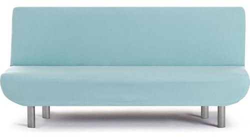 ECOMMERC3 Housse de canapé 3 Places clic-clac bi-élastique Universelle, Couleur Eau Marine, Facile à Installer et à enlever, Protection Anti-Usure