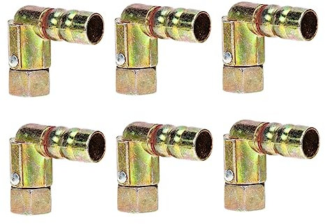 Angoily 6pcs Heavy Duty Copper Stove Adapter Stove Joint Connector Hose Pipe Adapter Leakproof Connector