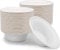 aaksh 555 Pack of 50 Strong Disposable Bowls 8oz/230ml, Biodegradable Ecofriendly Large Strong Bowls for Hot & Cold Foods, Soup, Desserts, Salads, Microwave Safe