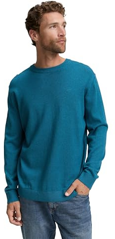 TOM TAILOR Herren Strickpullover mit Crewneck