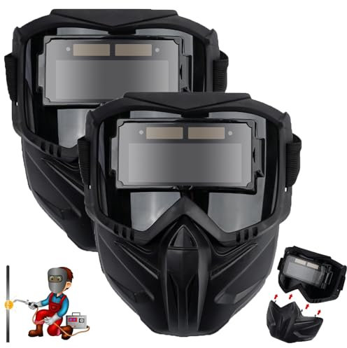 Automatisch abdunkelnder Schweißhelm für Augenschutz (2 Stück)