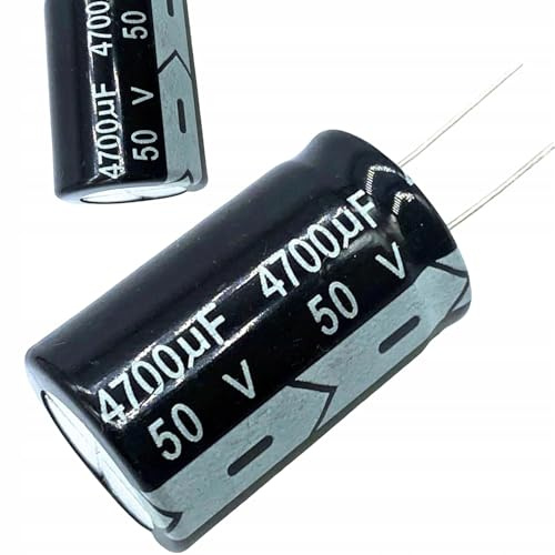 Rosfix 4700uF 50V DC – Elektrolytkondensator | Durchsteckmontage, hohe Kapazität, langlebig | Für elektronische Schaltungen | Elektronikkomponente