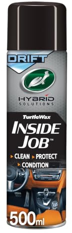 Turtle Wax Hybrid Solutions Inside Job Ceramic + Graphene Interior Cleaner 500ml DRIFT Scent – All-in-One Dashboard, Leather, Plastic & Upholstery Surface Cleaner with UV Protection