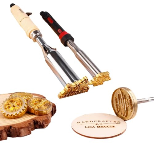 Holzbrandeisen – Brandeisen-Logo-Holzstempel, brennende Buchstaben, benutzerdefinierte Holzbearbeitungsschablonen, Mini-Branding-Werkzeug-Set für Handwerksliebhaber
