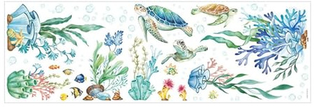 NonMiFyR Unterwasserwelt Wandtattoo Festival Kinderzimmer Unterwasser Ozean Wandaufkleber