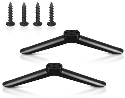 2PCS Universal TV Legs with Screws, Replacement TV Stand Base Feet for 40 Inch Flat Screen TVs, Plastic Television Stand Base Feet for Mounting TV and Assembling Stand in Living Room or Bedroom