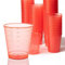 Tuuters.de 300x Medikamentenbecher, 30ml - bruchsicher, Schnapsbecher, Medizinbecher (Rot)
