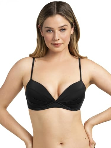 Smart & Sexy Swim Secret Convertible Push-up Bikini Top Parte Superior de Bikini Mujer (Pack de 1)