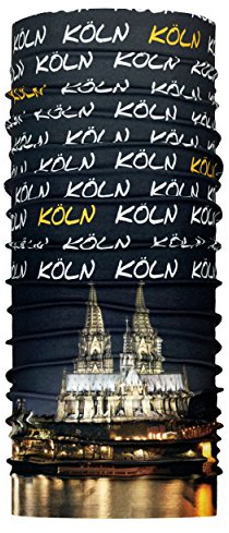 P.A.C. Original Köln Multifunktionstuch - nahtloses Mikrofaser Kopftuch, Unisex, 10 Anwendungsmöglichkeiten
