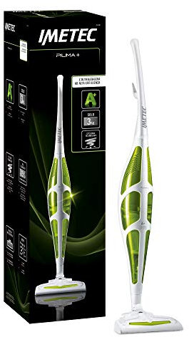 Imetec Piuma+ C2-100 Aspirador Escoba Eléctrica, 400 W, Blanco y Verde