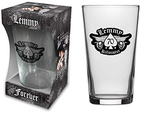 Lemmy Motorhead 1 pint beer glass