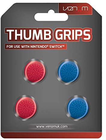 Venom Joy Con & Pro Controller Thumb Grips - Red/Blue (Nintendo Switch)