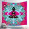 EHOMERY Wandteppich Klein Orientalisch Wanddekoration Home Bunt Mandala-Yoga Wandteppich 3D Psychodelic Wandtuch Wandbehang Wandschmuck Groß Schlafzimmer Wohnzimmer 95X73Cm