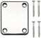 MAXCHEER E-Bass Gitarre Halsplatte Gitarre Hals Verbindung Verstärkung Platte Gitarre Teile (Chrom)