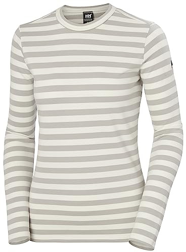 Helly Hansen Womens W Arctic Ocean Long Sleeve, Mellow Grey, XS