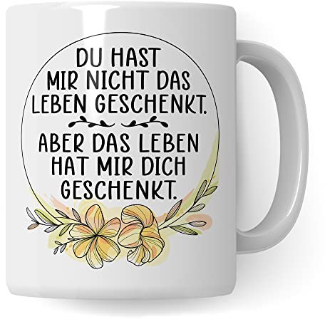 Taza de enfermería, regalo de la vida, regalo para madres de cuidado, taza de café, taza de café, taza de café, madrastra, madre de repuesto (blanco)