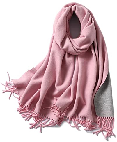 Musihy Herrenschal, Herrenschal Grau Kaschmirimitat Doppelseitig Einfarbig Shawls/Scarves