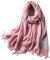 Musihy Herrenschal, Herrenschal Grau Kaschmirimitat Doppelseitig Einfarbig Shawls/Scarves