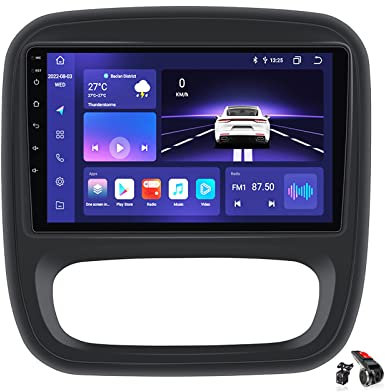 Android 12.0 Radio 2-Din Coche Estéreo para R-enault Trafic 3 2014-2018 GPS Navegador 9''Pantalla MP5 Multimedia Video Player Bluetooth FM Receiver con 4G 5G WiFi SWC DSP DVR Carplay,M500s