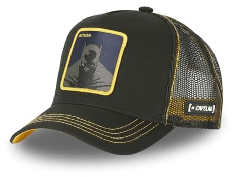 Capslab Batman Black Yellow Trucker Cap - One-Size
