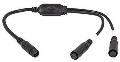 Maxxcount Rückfahrkamera Adapterkabel für CAMOS/ESX/Caratec Systemkabel von 6PIN CAMOS (Stecker) auf 2x CAMOS (Buchse) für Anschluss von Dual Kameras