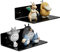 Sezanrpt 23CM Schwarze Wandregale, Acryl Wandmontage Ledges Display, Acryl Display Wandregal für Funko Pop Figuren, Sammlungen, Pflanzen, Dekor, Toilettenartikel, Gewürze, 2-Pack