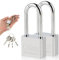 2 Cadenas de Sécurité, Cadenas à Clé Anse Longue 30mm, 40mm, 50mm, 60mm pour Casier de Gym Casier Bagages Unités de Stockage Garage Portes (40mm)