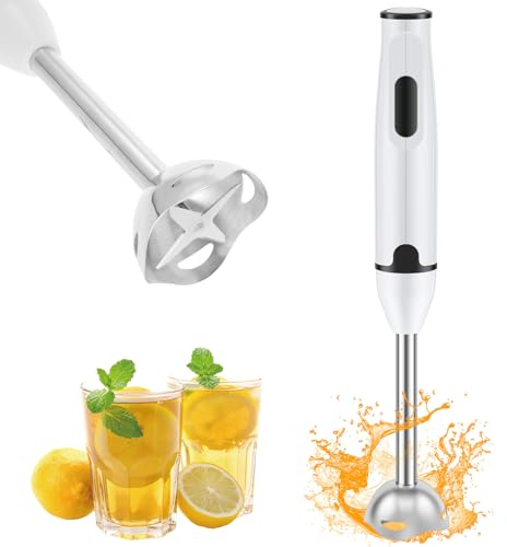 Immersion Blender 400W Handheld Blender Household Multifunctional Stick Blender Electric Food Processor Kitchen Gadget for Smoothies, Soups, Sauces, Baby Food