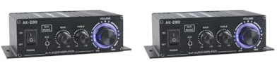 2 set of AK-280 Mini Digital Audio Power Amplifier Dual Channel HiFi Stereo Amplifier